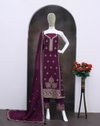 Muskan By Aashirwad Chinon With Embroidery Work Suits Best Wholesale Shop In Surat